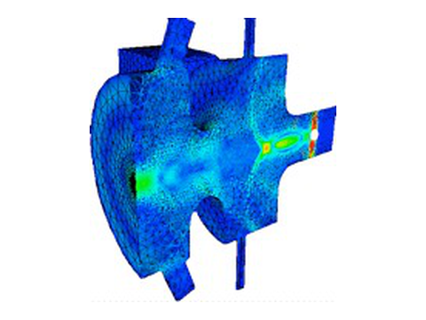 Pic3P particle-in-cell simulation in an rf gun